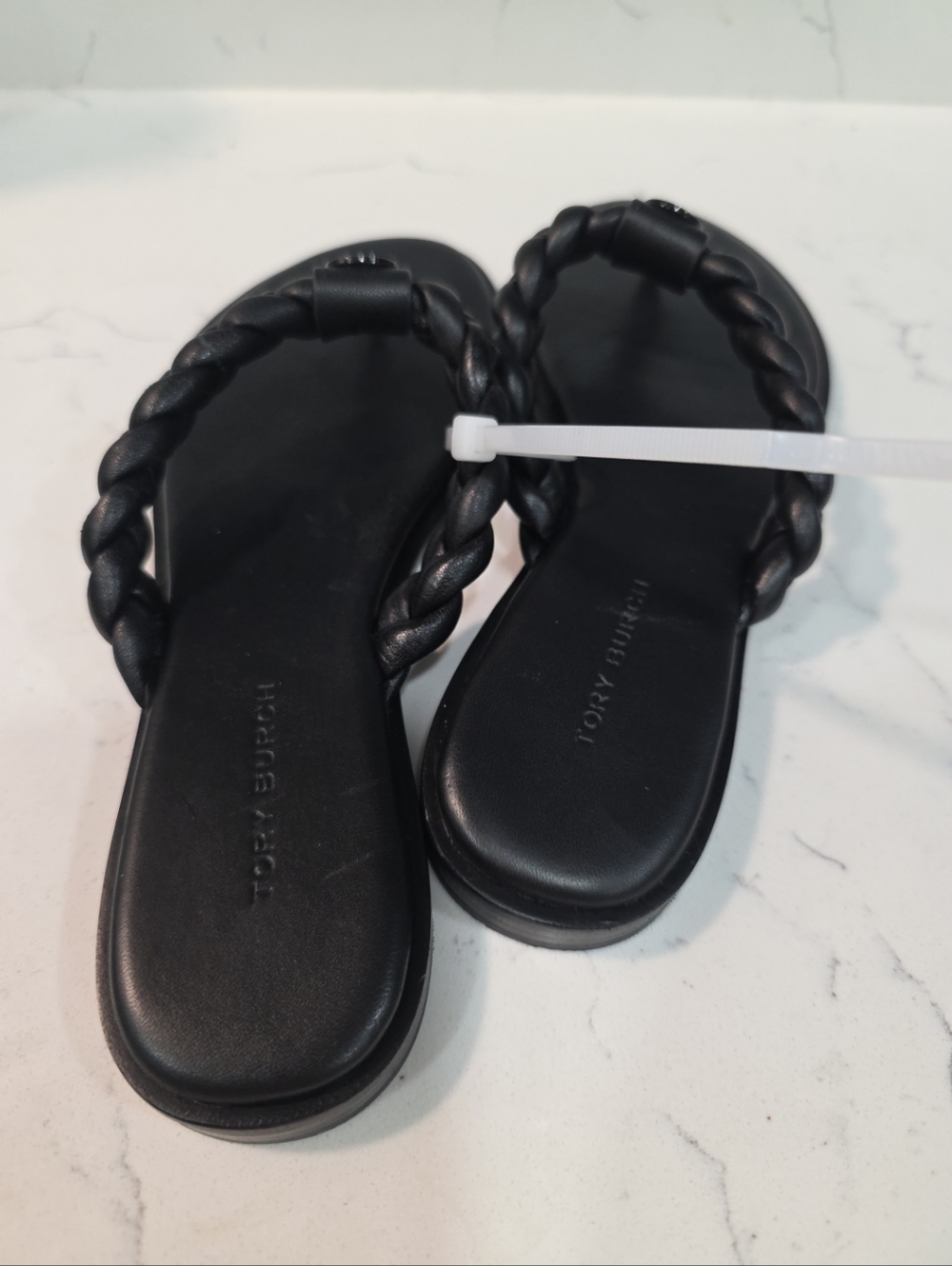 Tory Burch Braided Benton Leather Thong Sandal size 5.5 - Picture 6 of 8